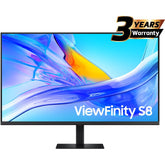 Samsung S8 (D800) 37" 4K UHD USB Type-C Flat Business Monitor VA, 60Hz, 5MS,10 Bit, HDR10, 100% sRGB, Ethernet, HAS, Bezel-Less Display w/ KVM Switch | LS37D800UAMXUE |